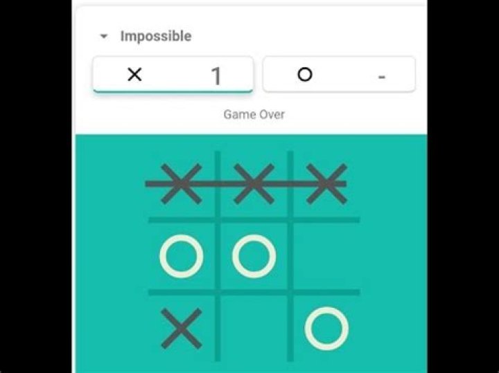 Can you beat impossible tic-tac-toe Google?