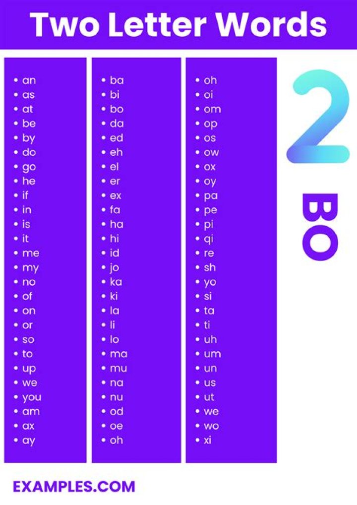 Can you do two letter words in Boggle?