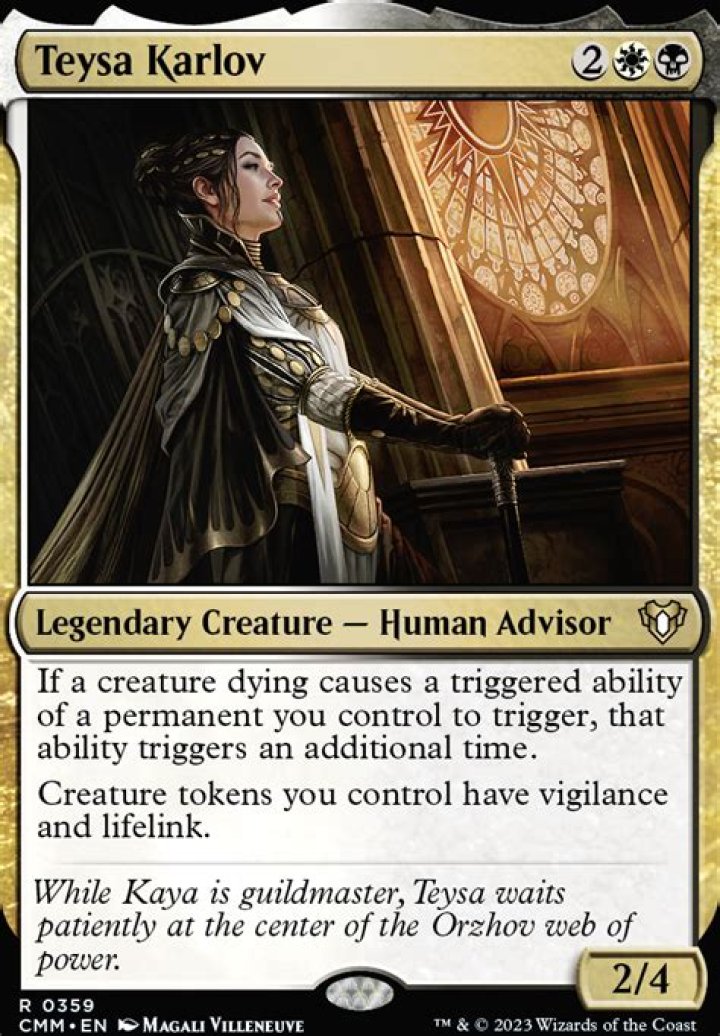 Does Teysa trigger afterlife?