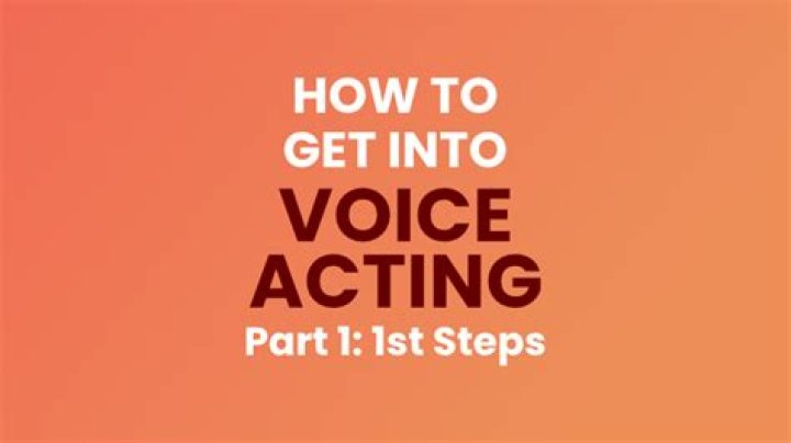 How do I get into game acting?
