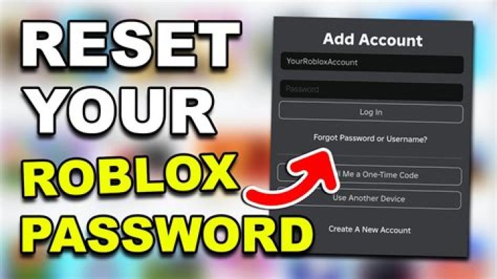 How do I Reset my Password on Roblox?