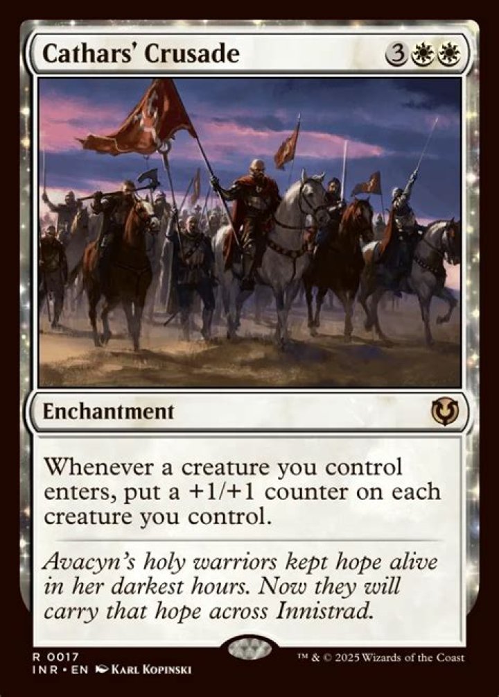 How does Cathars Crusade work with tokens?