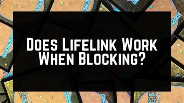 How does Lifelink work when blocked?