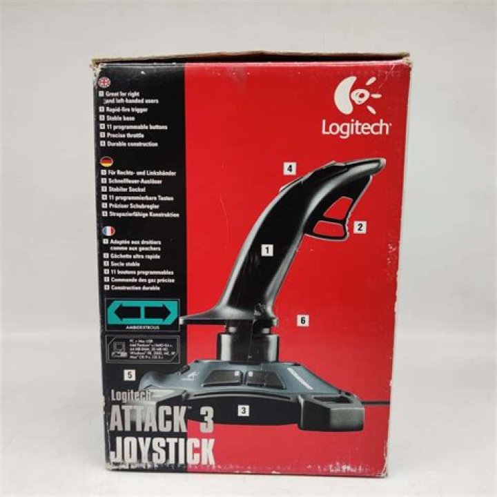 How does the Logitech attack 3 joystick work?