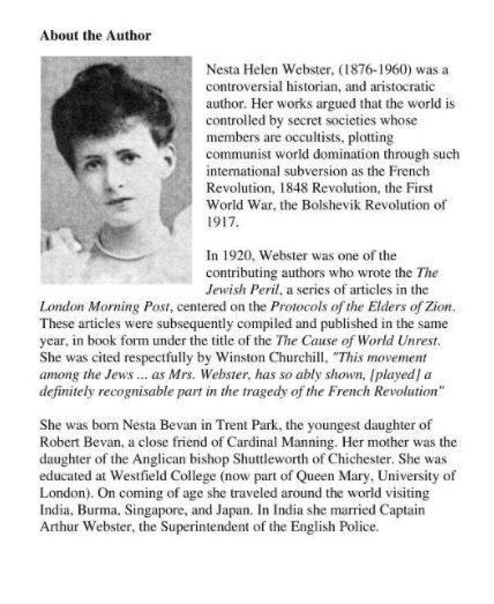 Nesta Helen Webster