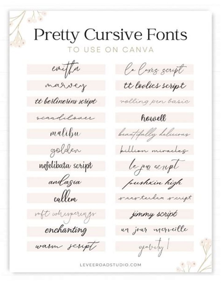 What fonts should be avoided and why?